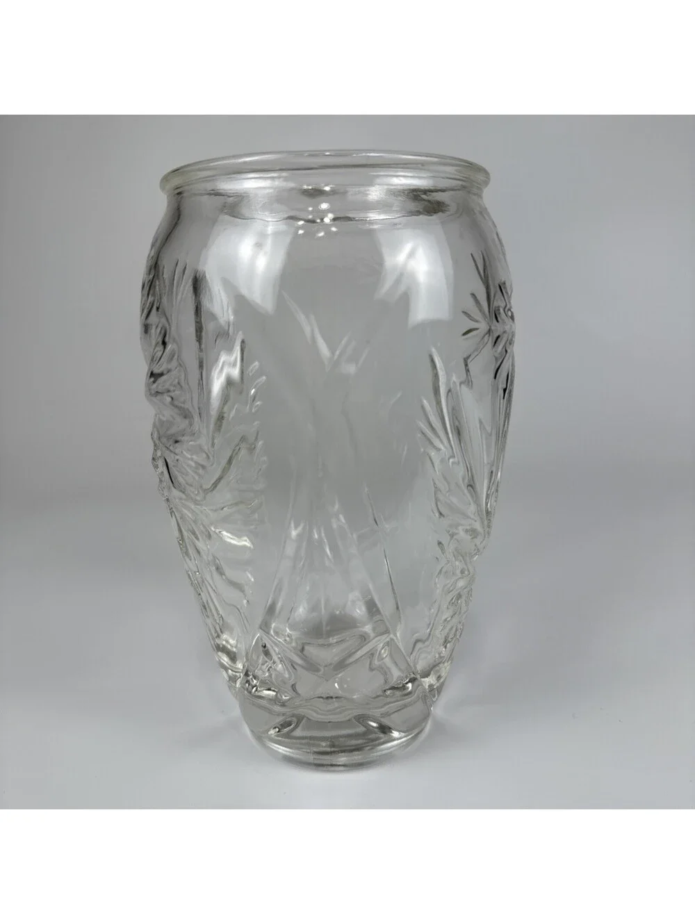 Vintage Ralph Lauren Crystal “Safari” Whirling Star & Shield Vase – Heavy Cut